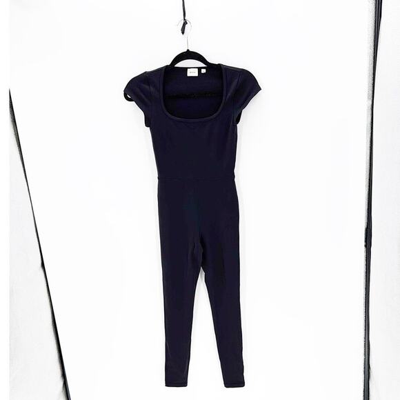 Wilfred Free Theodora Jumpsuit square neck cap sleeve sweat wicking size XS - Picture 1 of 7